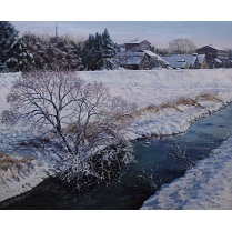 山崎　健二（推薦者）[雪後の運河]